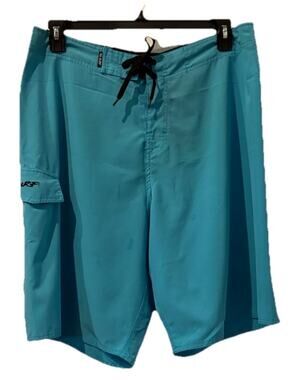 RS SURF Board Shorts for Men Size 36 Light Blue-Quick Dry-Beach
